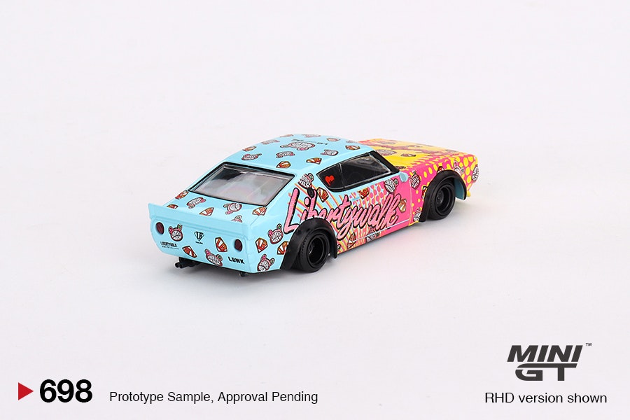 Skala 1/64 Nissan Skyline Kenmeri Liberty Walk LBWK KUMA fr MINI GT (698)
