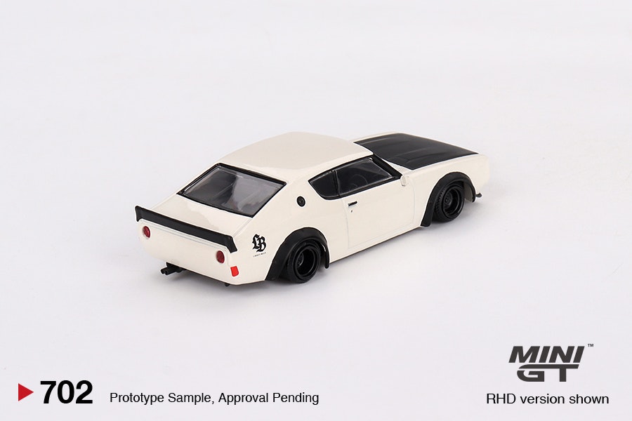 Skala 1/64 Nissan Skyline Kenmeri Liberty Walk White fr MINI GT (702)