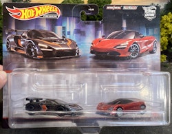 Skala 1/64 Hot Wheels PREMIUM 2-pack: McLaren Senna & 720S