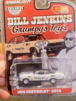 Skala 1/64 1968 Chevrolet Nova, Bill Jenkins "Grumpy's toy" fr Greenlight Exclusive