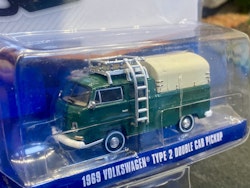 Skala 1/64 Volkswagen T2 69' Double cab pickup Club V-DUB fr Greenlight