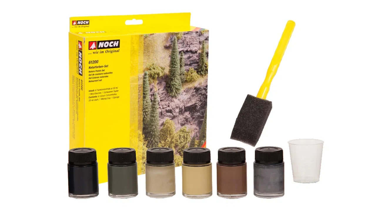 NOCH 61200 Nature Paint Set 6 colours/ Naturliga färger, 6 färger