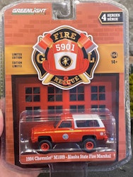 Skala 1/64 84' Chevrolet M1009 Alaska State Fire Marshal f Greenlight "Fire & Rescue"