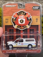 Skala 1/64 16' Ford F-150 Chicago Illinois FD Aviation Div. f Greenlight "Fire & Rescue"