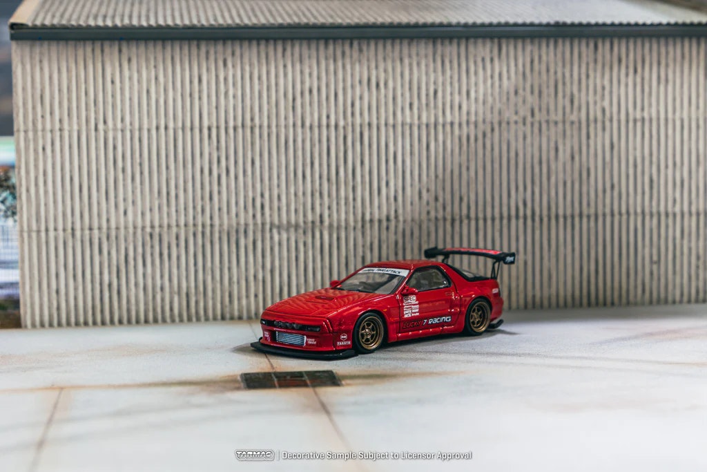 Skala 1/64 Pandem Mazda RX-7 FC3S Red fr Tarmac Works