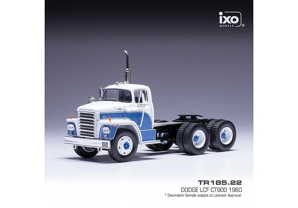 Skala 1/43 Dodge LCF CT900 1960' White/bluefr IXO Models