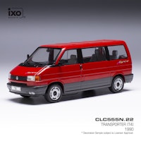 Skala 1/43 - 1990 Volkswagen Transporter T4, Red/gray fr IXO Models