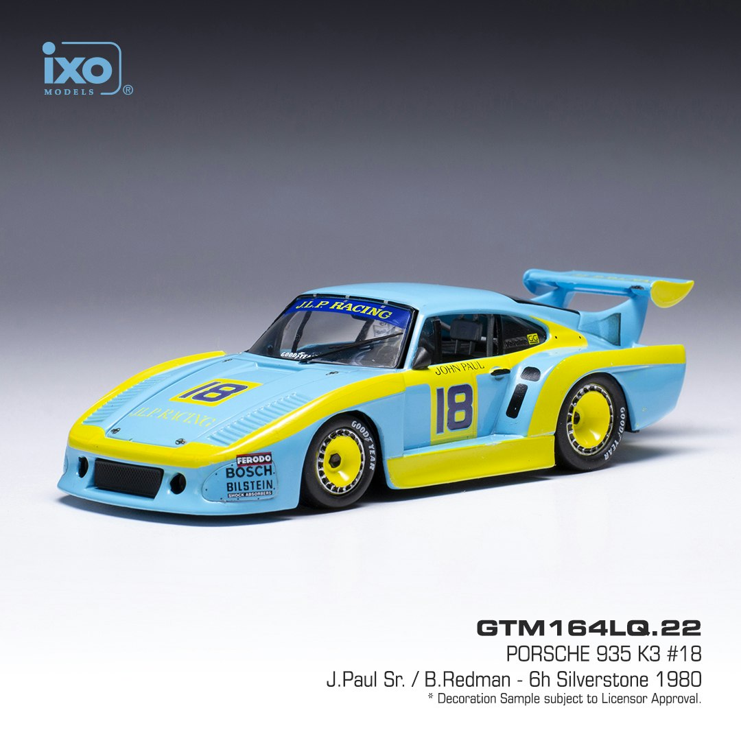 Skala 1/43 Porsche 935 K3 #18 6h Silverstone 1980 fr IXO Models