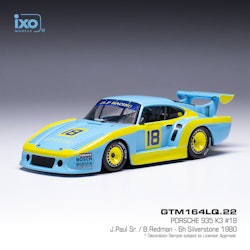 Skala 1/43 Porsche 935 K3 #18 6h Silverstone 1980 fr IXO Models