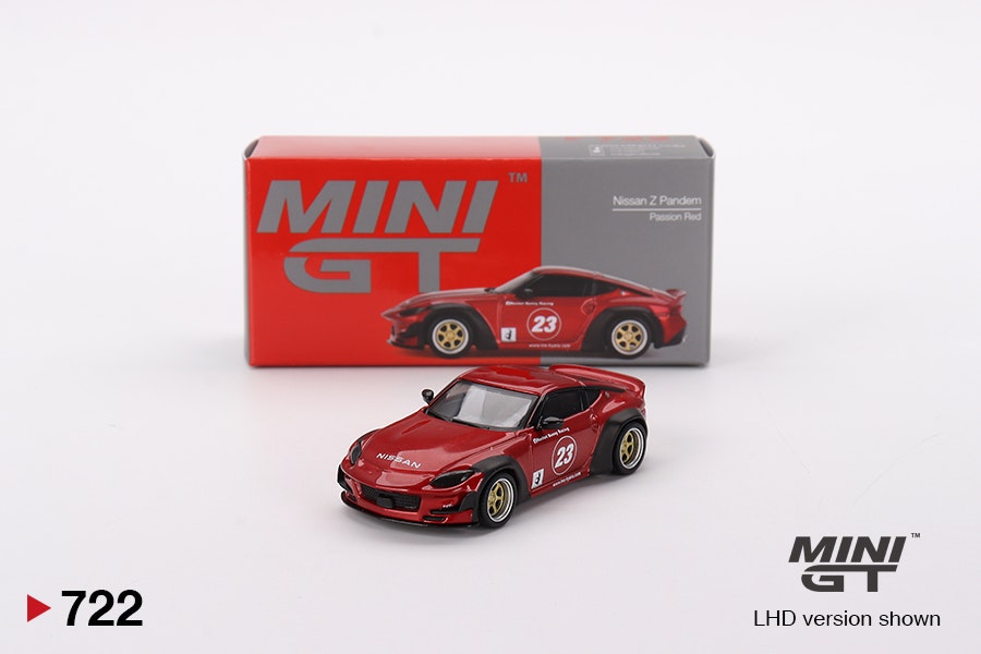Skala 1/64 - Nissan Z Pandem Passion Red fr MINI GT (722)
