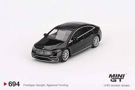 Skala 1/64 - Mercedes-Benz EQS 580 4MATIC Black fr MINI GT (694)