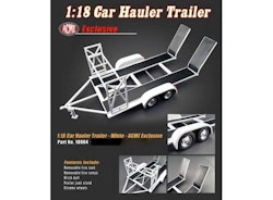 Skala 1/18 Biltransport, Tandem car trailer, black/silver, fr Acme