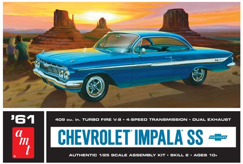 Skala 1/25 61' Chevrolet Impala SS fr AMT