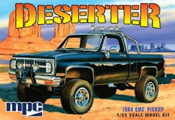 Skala 1/25 1984 GMC Pick up/Camion, Deserter, Black fr MPC