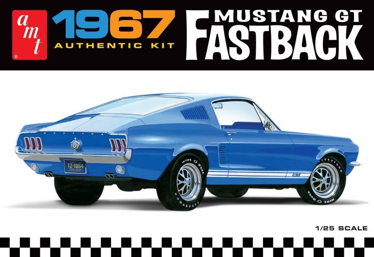 Skala 1/25 - Ford Mustang 1967 GT Fastback fr AMT