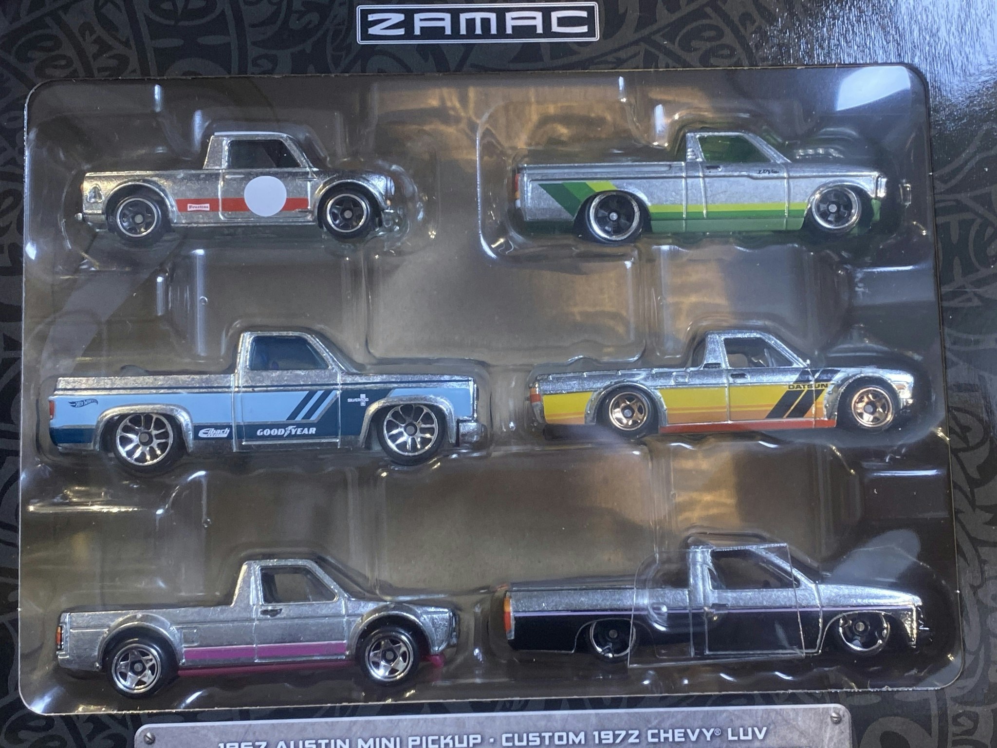 Skala 1/64 Hot Wheels: Zamac, 6-pack Pick up's