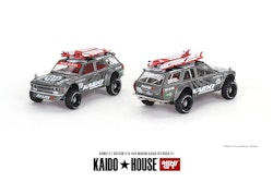 Skala 1/64 Datsun KAIDO 510 Wagon 4x4 Kaido Offroad V1 fr Mini GT (KHMG121)