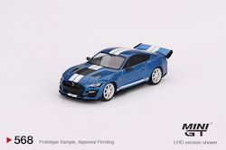 Skala 1/64 Shelby GT500 Dragon Snake Concept Ford Performance Blue fr MINI GT (568)