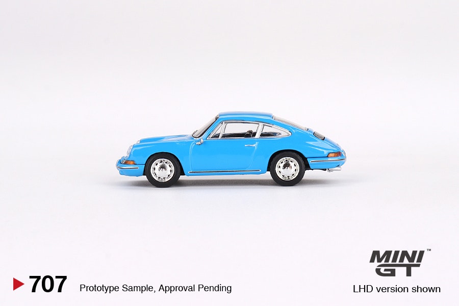 Skala 1/64 Porsche 901 1963 'Quickblau' fr MINI GT (707)