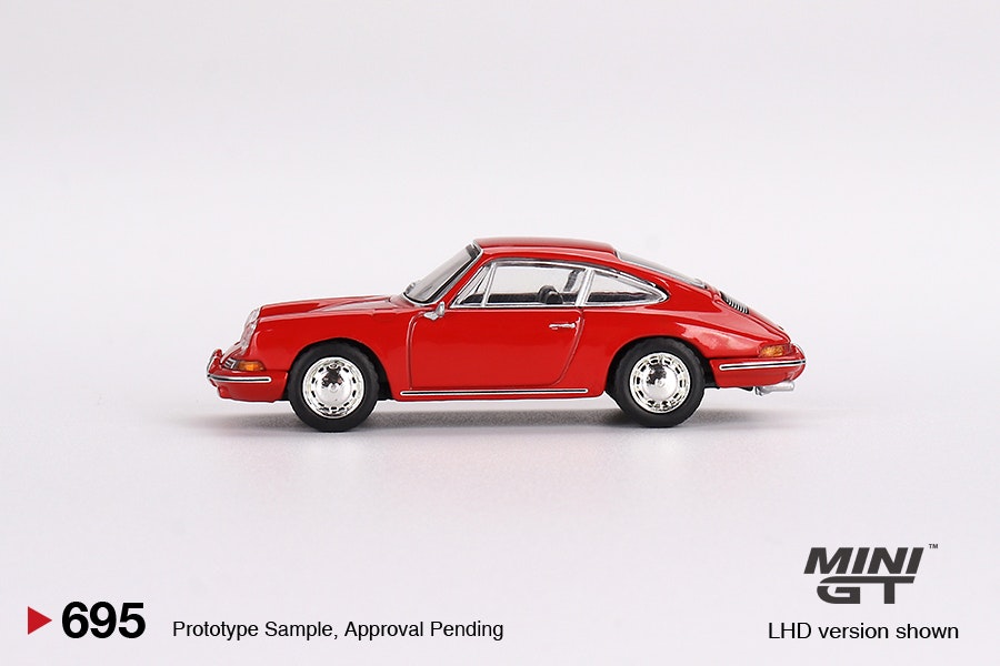 Skala 1/64 Porsche 901 1963 Signal Red fr MINI GT (695)