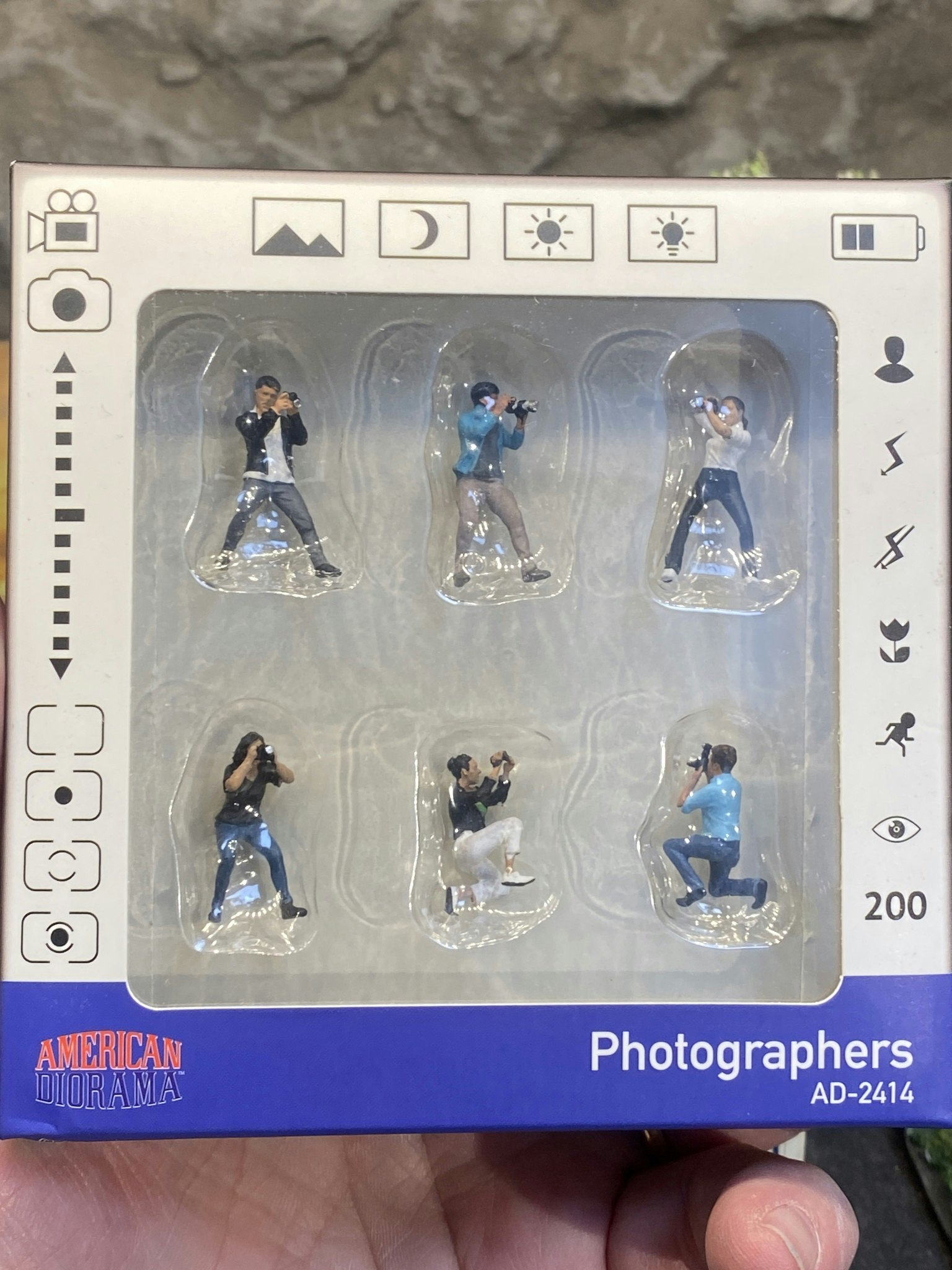 Skala 1/64 - 6 Figures "Photographers" fr American Diorama