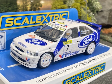 Skala 1/32 An. Scalextric Slot Car: Ford Escort Cosworth Monte Carlo 98' Kankkunen