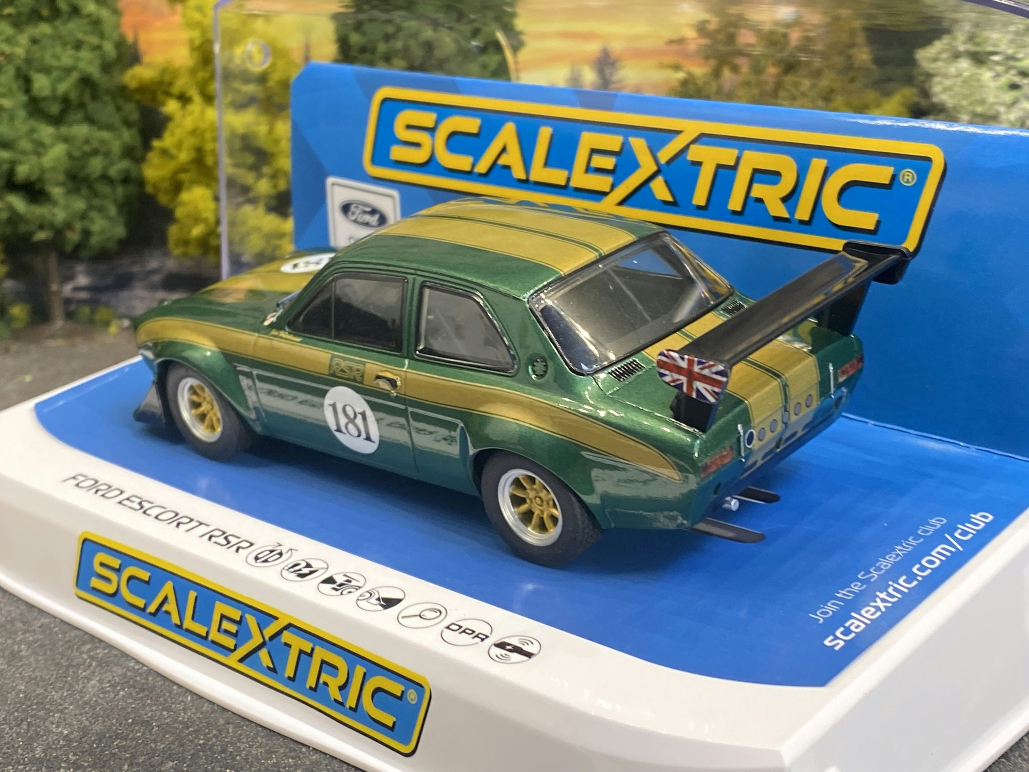Skala 1/32 An. Scalextric Slot Car: Ford Escort RSR, Jim Hutchinson