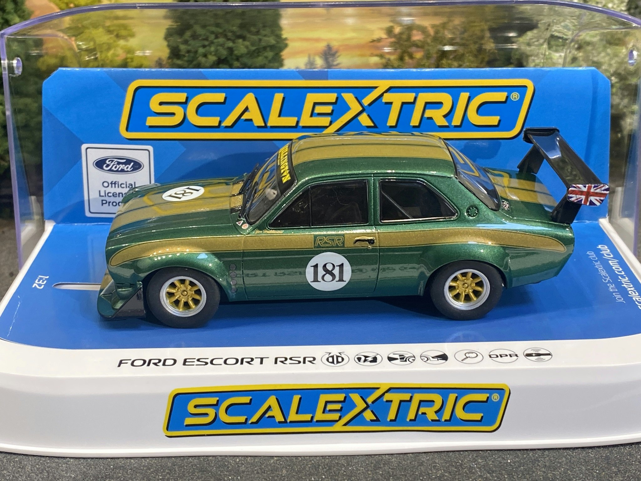 Skala 1/32 An. Scalextric Slot Car: Ford Escort RSR, Jim Hutchinson