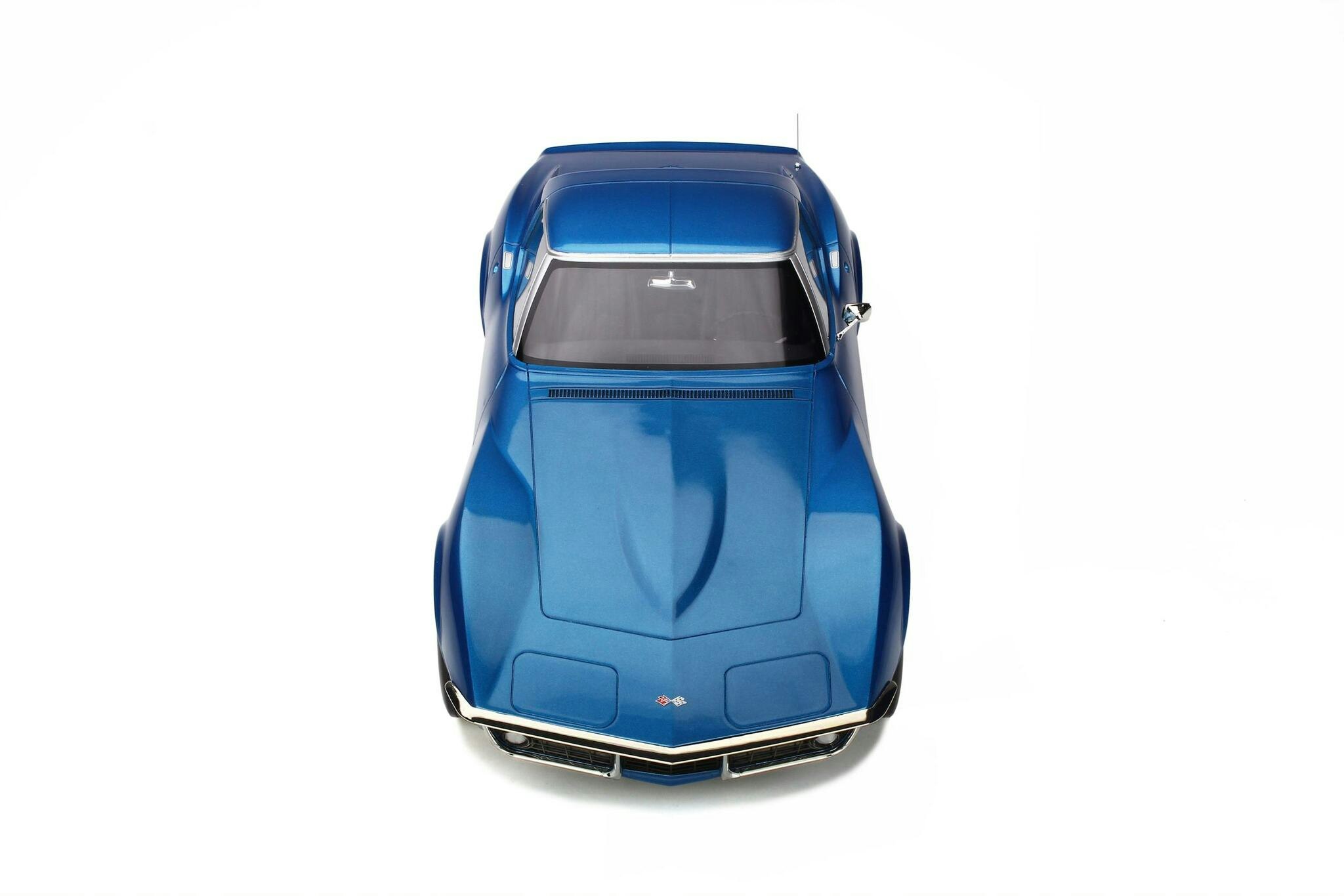 Skala 1/12 Chevrolet Corvette C3 1968', Blue fr GT-Spirit (GT255)