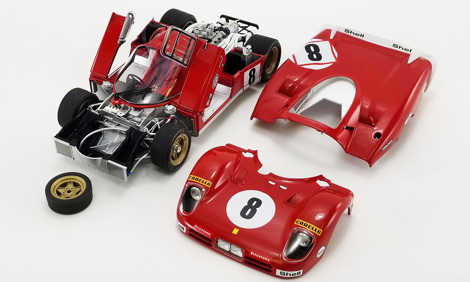 Skala 1/18 Ferrari 512S Longtail #8 "Le Mans" fr Masterpiece Collection
