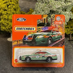 Skala 1/64 Matchbox -  Ford Police Interceptor - Green