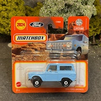Skala 1/64 Matchbox - Ford Bronco 1970, Light blue