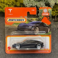 Skala 1/64 Matchbox "Lifetime": Tesla Roadster, Black matte