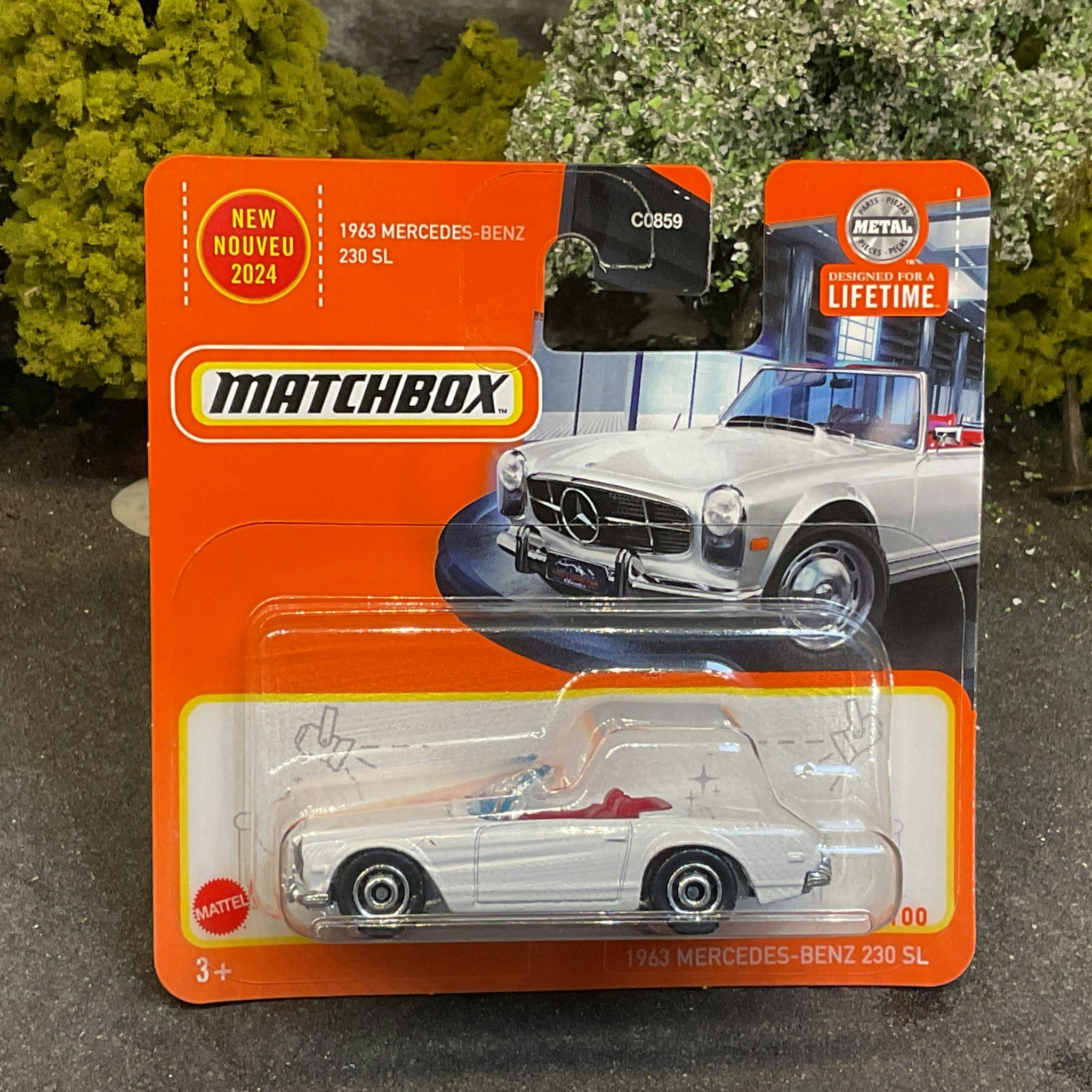 Skala 1/64 Matchbox "Lifetime": 1963 Mercedes-Benz 230 SL