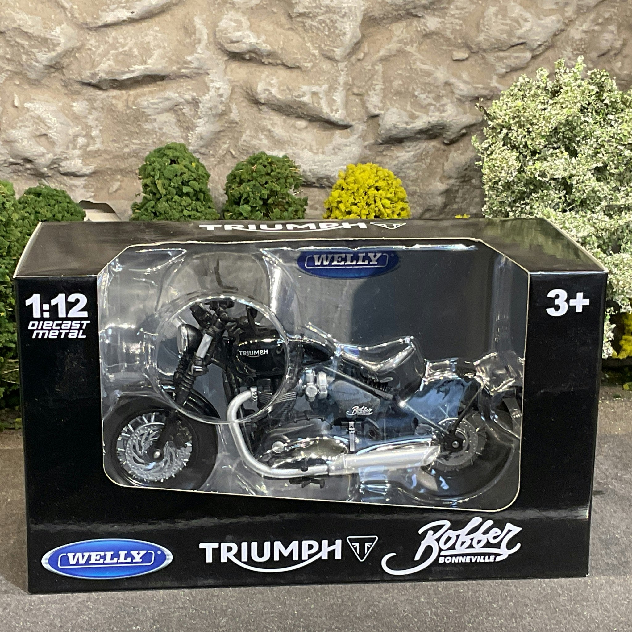 Skala 1/12 Motorcycle fr Welly: Triumph Bobber Bonneville