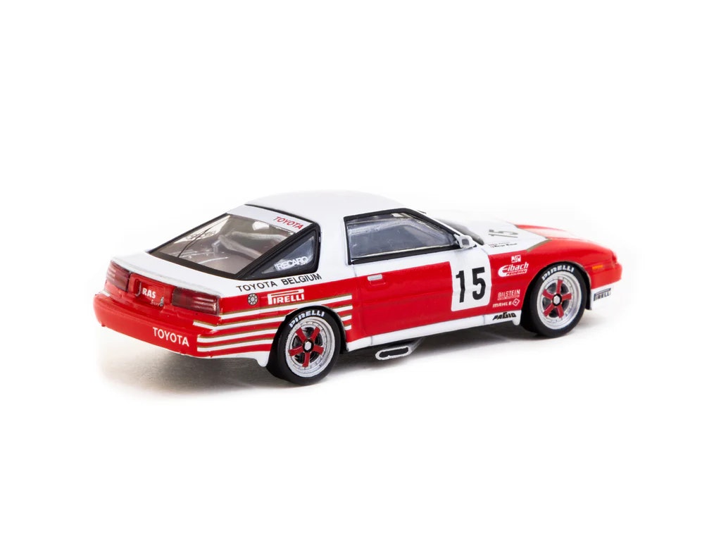 Skala 1/64 Toyota Supra Turbo (MA70) ETCC 1987 #15 fr Tarmac Works - HOBBY64