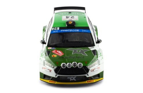 Scale 1/18 ŠKODA FABIA Rally2 (2023) #23 O.Solberg - E.Edmondson Rallye Monte-Carlo 2023 fr IXO Models