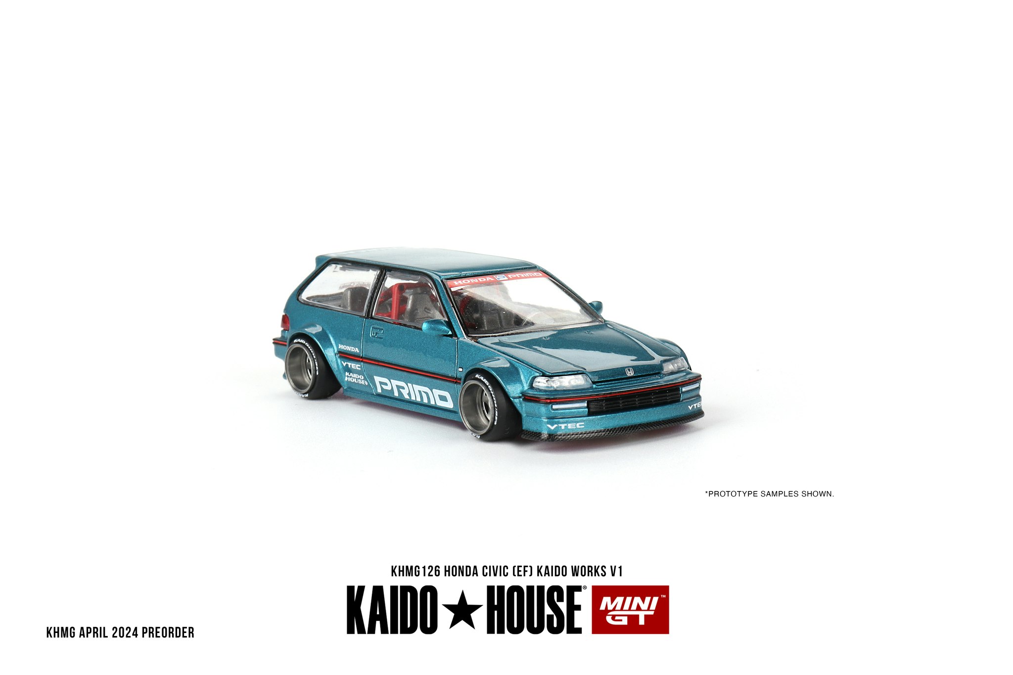 Skala 1/64 - Honda Civic (EF) Kaido Works V1 fr Mini GT (126)
