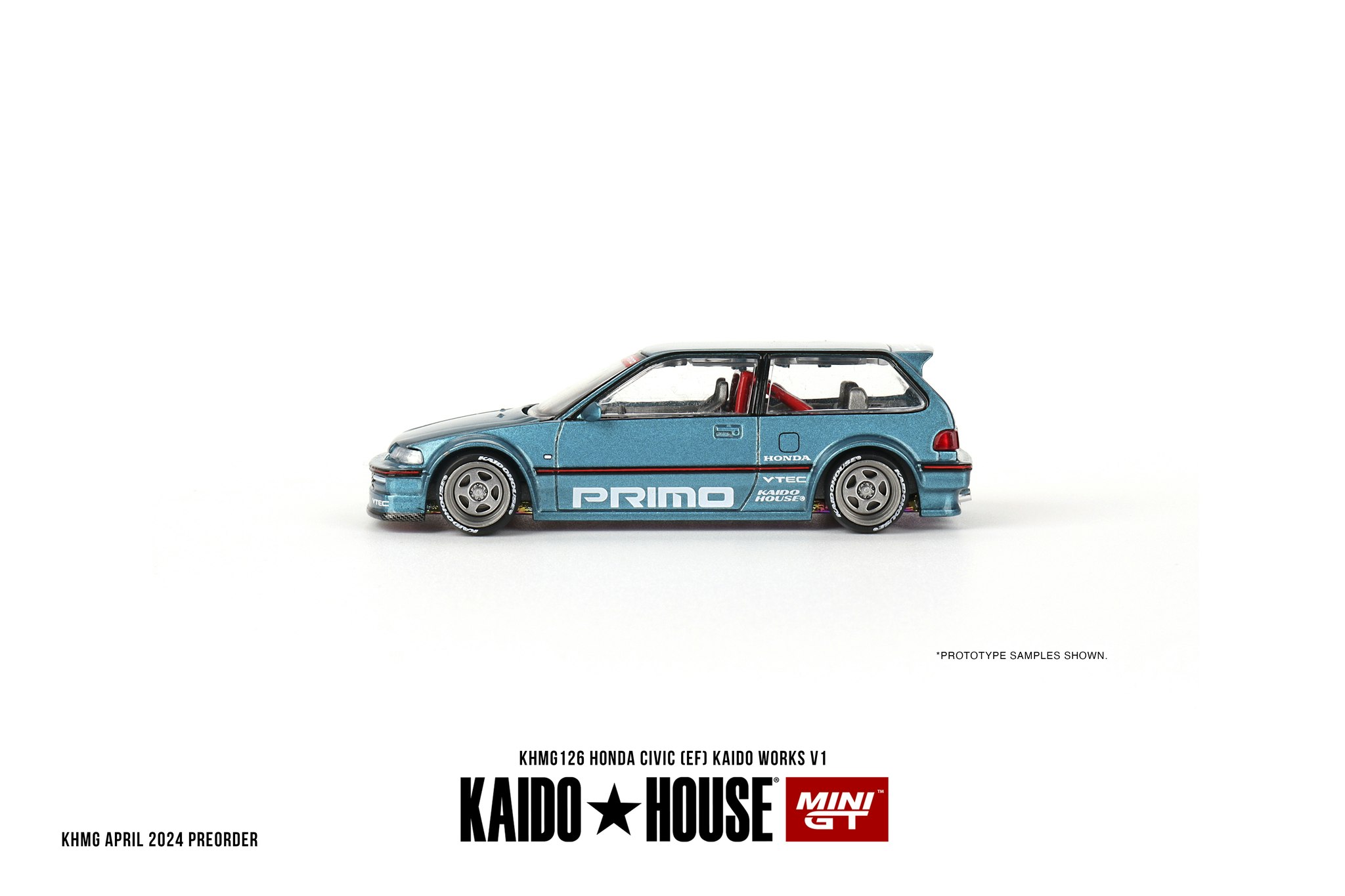 Skala 1/64 - Honda Civic (EF) Kaido Works V1 fr Mini GT (126)