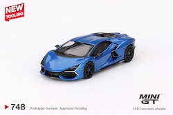 Skala 1/64 - Lamborghini Revuelto Blu Eleos fr MINI GT (733)