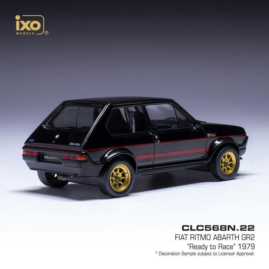 Skala 1/43 - Fiat Ritmo Abarth Gr2 1979' Black fr IXO Models (CLC568N.22)