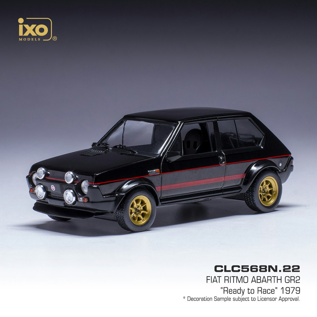Skala 1/43 - Fiat Ritmo Abarth Gr2 1979' Black fr IXO Models (CLC568N.22)