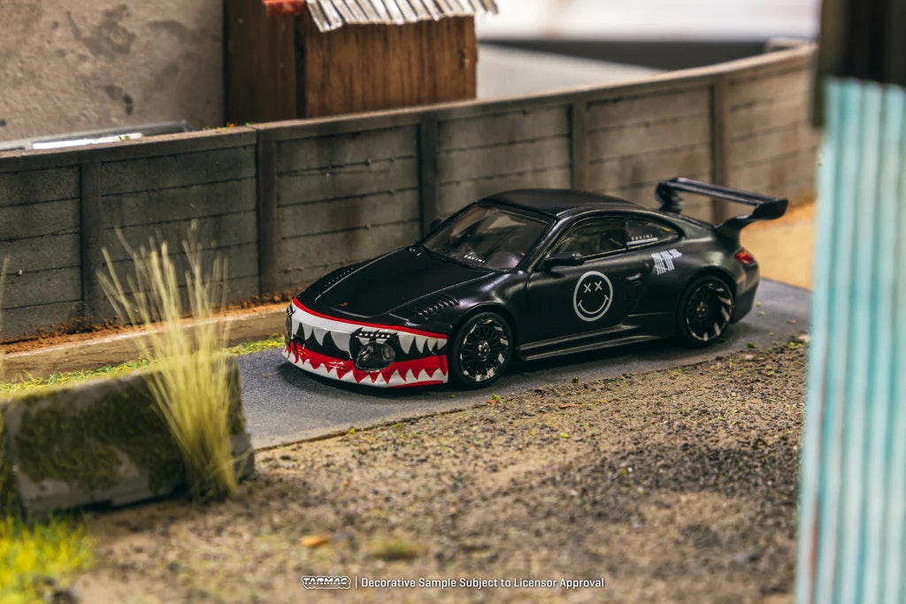 Skala 1/64 Old & New 997 (Porsche 911), Black Matte fr Tarmac Works -  Hobby64