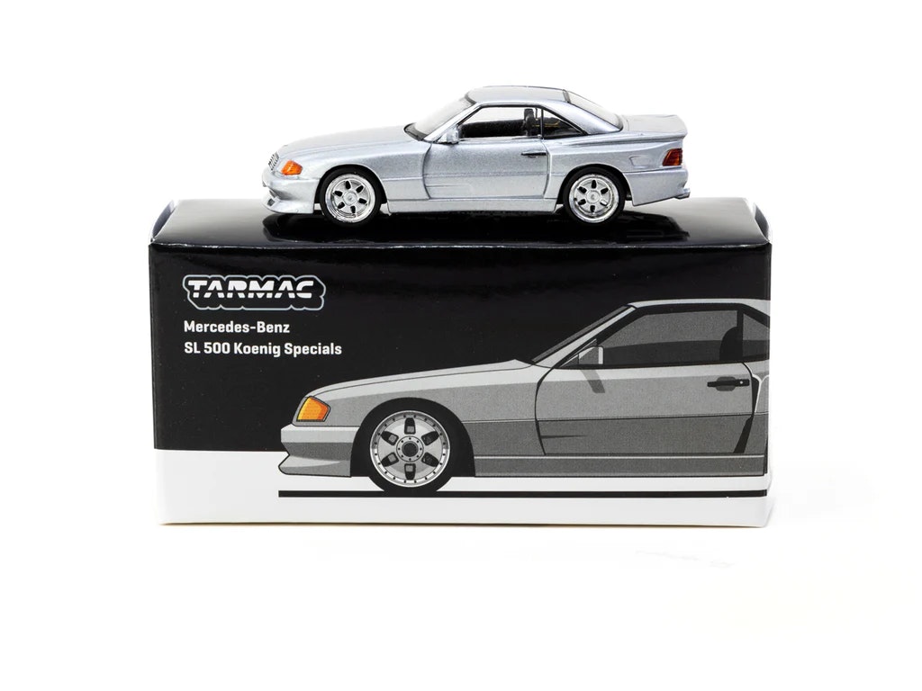 Skala 1/64 Mercedes-Benz SL 500 Koenig Specials Silver fr Tarmac Works - GLOBAL64