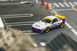 Skala 1/64 Pandem Mazda RX-7 FC3S White/purple fr Tarmac Works -  Hobby64