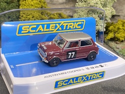 Skala 1/32 An. Scalextric Slot car: Austin Mini Cooper S - Broadspeed