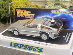 Skala 1/32 An. Scalextric Slot car: DeLorean - Back to the Future 2