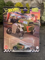 Skala 1/64 Hot Wheels Premium, Boulevard: '32 Ford, Green w stripes