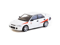 Skala 1/64 Mitsubishi Lancer RS Evolution White fr Tarmac Works