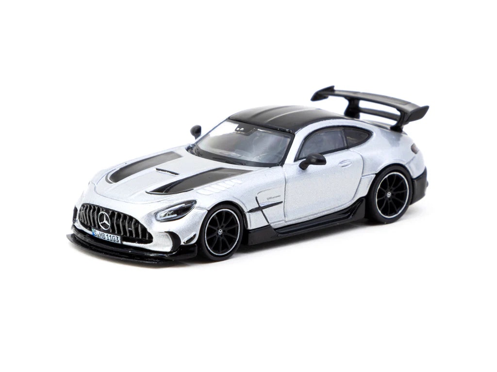 Skala 1/64 Mercedes-Benz AMG GT Black Series Silver Metallic fr Tarmac Works - GLOBAL64